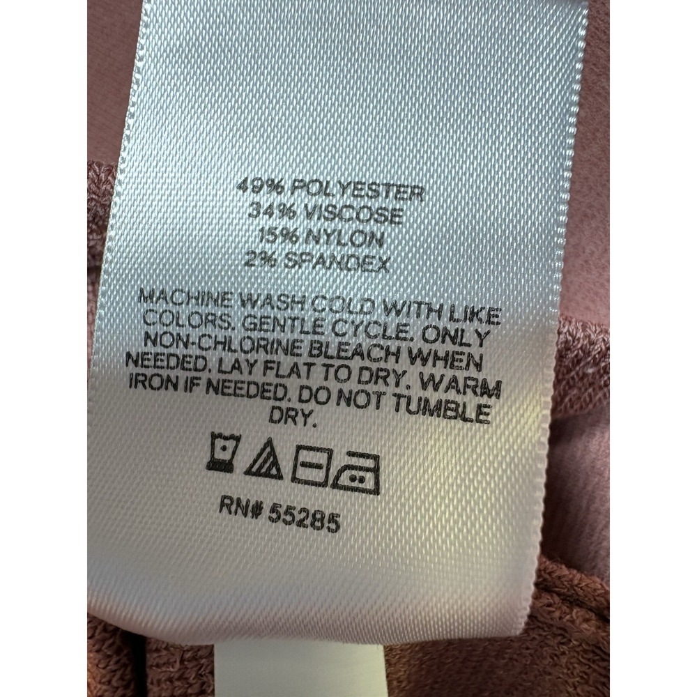 Express Women's XL Corset Style Knit Crop Top Rust Red Sleeveless Bustier - Picture 8 of 8